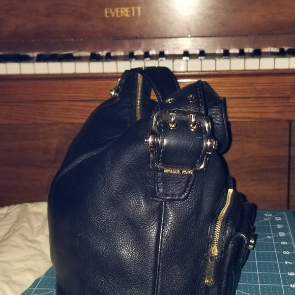 Michael Kors Black Leather Satchel with dust bag - Picture 8 of 16